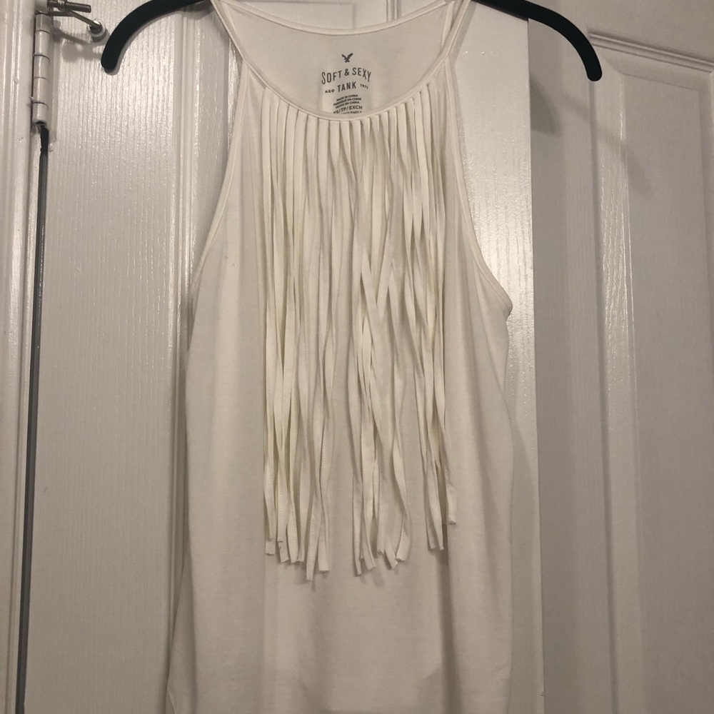 AE Fringe Halter Tank